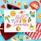 300Pcs Summer Foam Stickers Hello Summer Gnome Tropical Beach Watermelon Hawaii Decals Mixed Bulk Cartoon Self-Adhesive Decorative for DIY Art Craft Scrapbook Journal Party Supplies